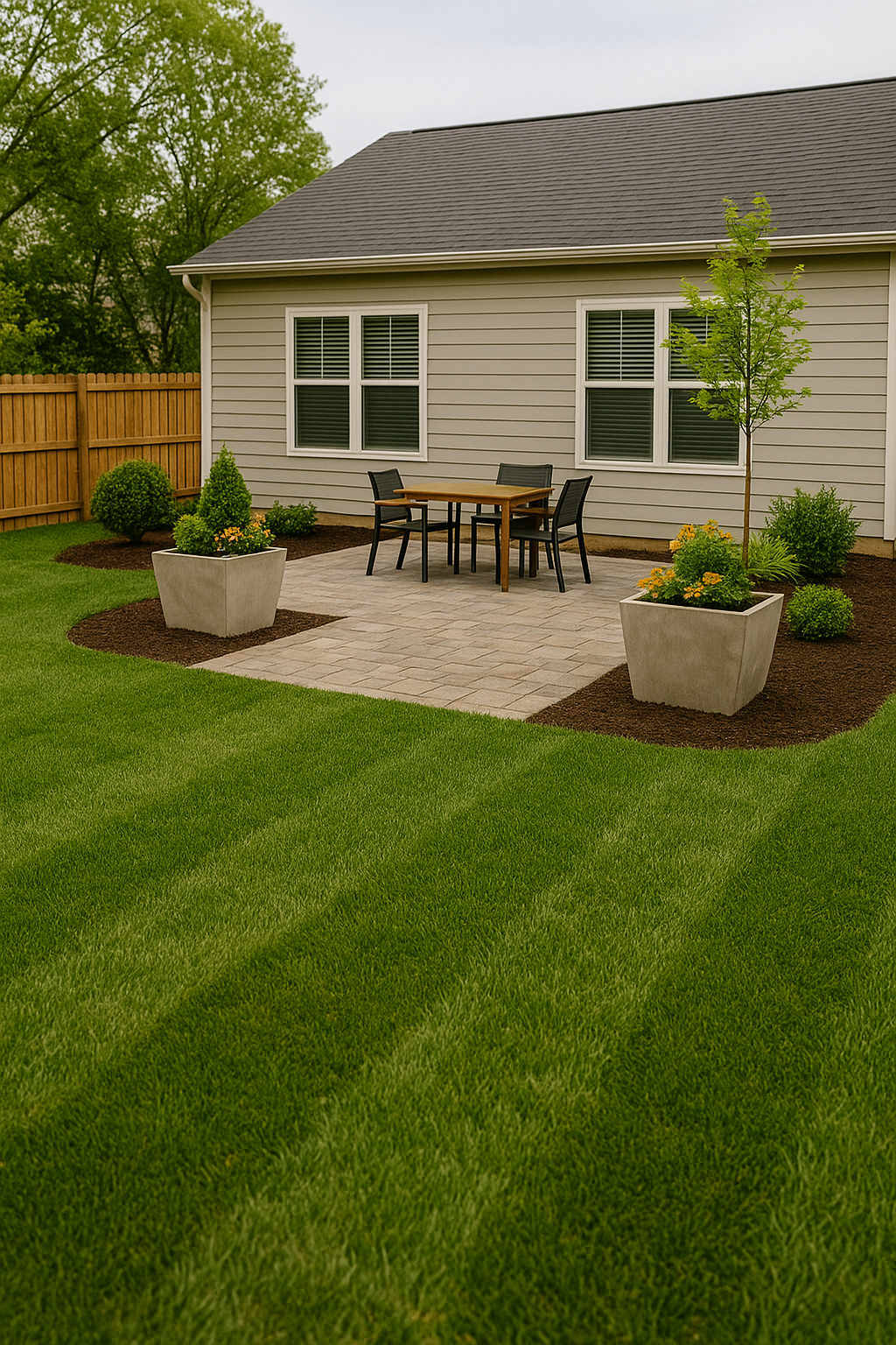 Backyard patio and landscape design in Greenville SC