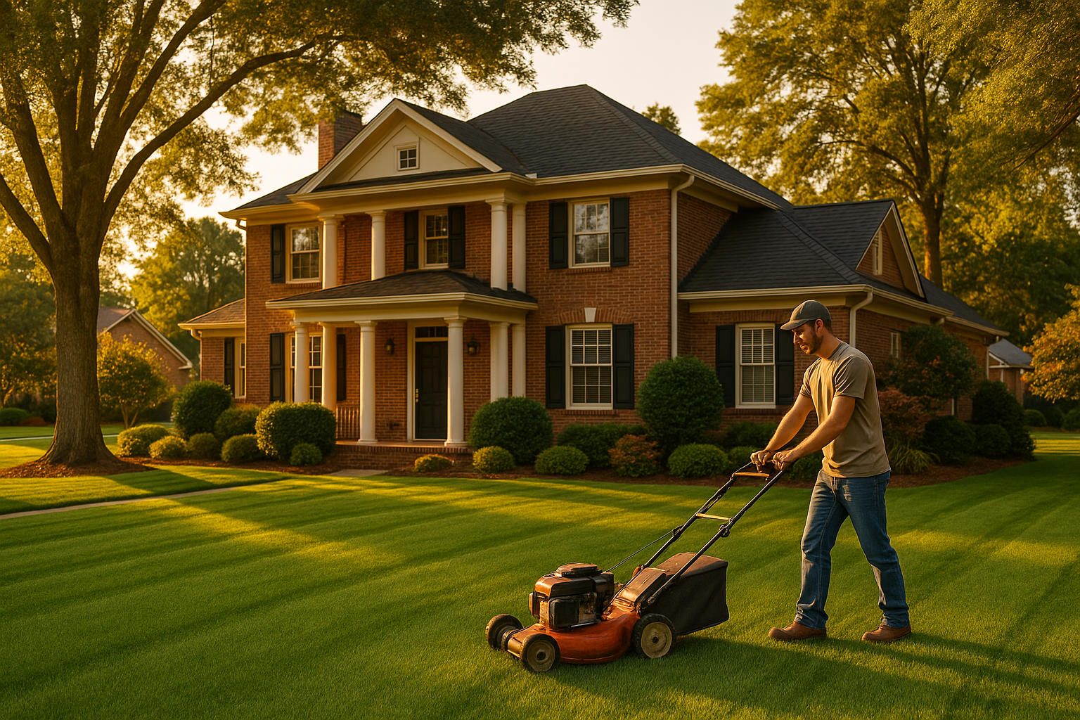Lawn mowing and lawn care service in Greenville SC